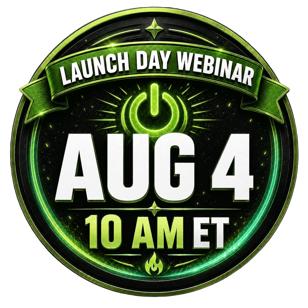 Launch Day Webinar — August 4, 10 AM ET